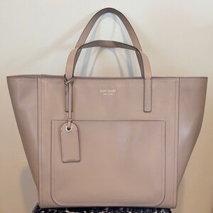 Kate Spade Taupe/mauve Leather Tote